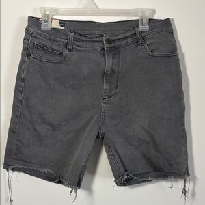 Men’s Marine Layer Original Slim Gray Denim Cutoff Shorts -36